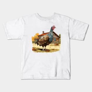 Farm Turkey Kids T-Shirt